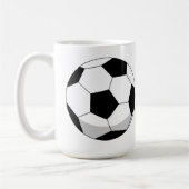 Mug Balle de soccer en dessin (Gauche)