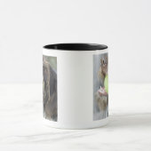 Mug Balle de tennis acérée de chien d'indicateur, plan (Centre)