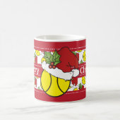 Mug Balle de tennis de casquette de Père Noël de (Centre)