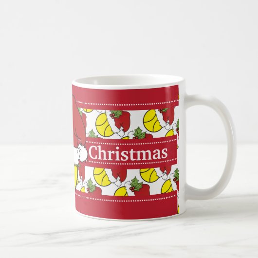 Mug Balle de tennis de casquette de Père Noël de (Droite)
