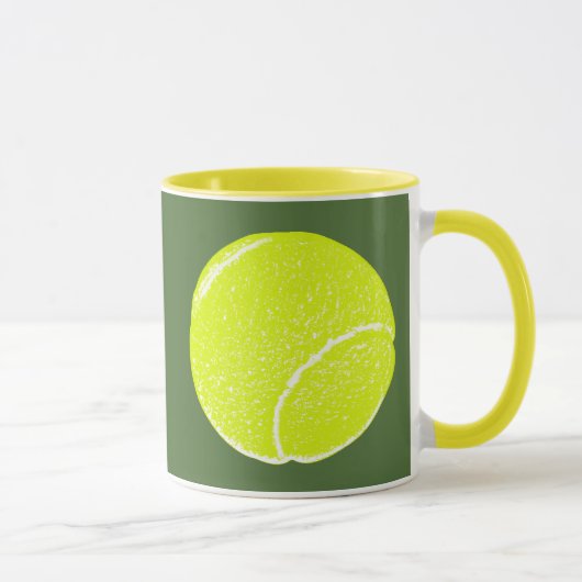 Mug balle de tennis jaune (Droite)