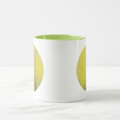 Mug Balle de Tennis Jaune moderne (Centre)