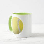 Mug Balle de Tennis Jaune moderne (Devant gauche)