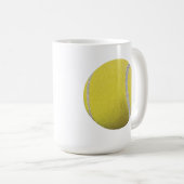 Mug Balle de Tennis Jaune moderne (Devant droit)