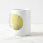 Mug Balle de Tennis Jaune moderne (Devant gauche)