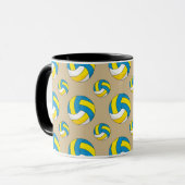 Mug Balle de volley-ball en dessin (Devant gauche)