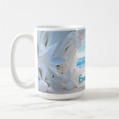 Mug Balle nuptiale personnalisée look 3D Plage (Gauche)