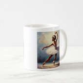Mug Ballerina classique africaine-américaine (Devant droit)