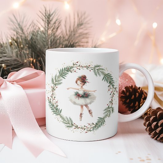 Mug Ballerina de Noël magique mignonne