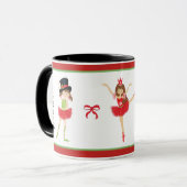 Mug Ballerina Joyeux Noël | Ballet (Devant gauche)