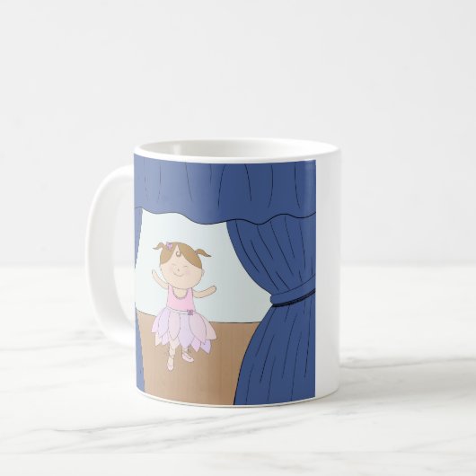 Mug Ballerine de fille (Devant gauche)