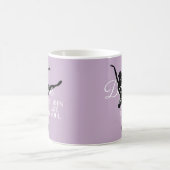 Mug Ballerine silhouette danse citation douce violette (Centre)
