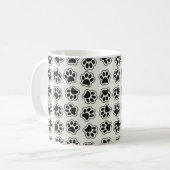 Mug Balles noires, Paws de chien, Paws de chat, Plan (Devant gauche)