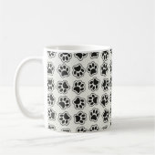 Mug Balles noires, Paws de chien, Paws de chat, Plan (Gauche)