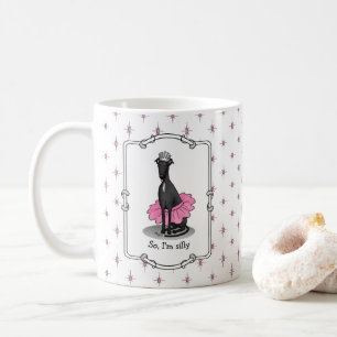 Mug Ballet Ballerina Princesse Greyhound Chig (noir)