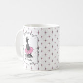 Mug Ballet Ballerina Princesse Greyhound Chig (noir) (Devant gauche)