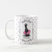 Mug Ballet Ballerina Princesse Greyhound Chig (noir) (Gauche)
