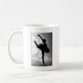 Mug Ballet Black Blanc Danse Ballerina (Gauche)