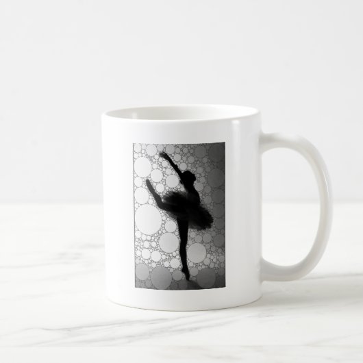 Mug Ballet Black Blanc Danse Ballerina (Droite)