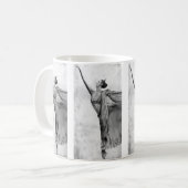 Mug Ballet de danseuse de ballerine de graphite (Devant gauche)