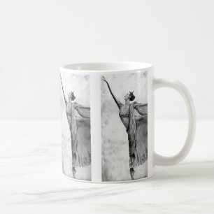 Mug Ballet de danseuse de ballerine de graphite