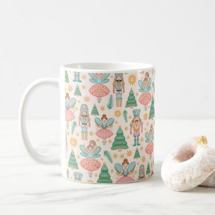 Mug Ballet et fées de craquelins sur Arrière - plan de