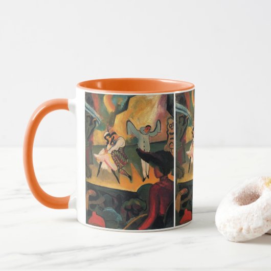 Mug Ballets Russes, Ballet russe par August Macke (Avec donut)
