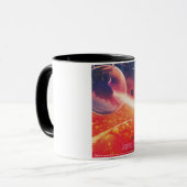 Mug Ballon à air chaud extrême sur paysage volcanique (Devant gauche)