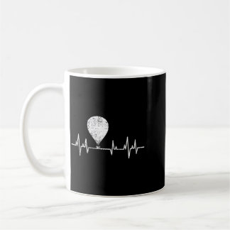 Mug Ballon à Air Chaud Vintage Battement de Coeur Ecg