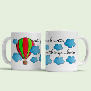 Mug Ballon céleste à air chaud Voyage et citation de l