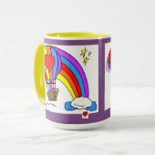 Mug Ballon d'art de coeur (Devant gauche)