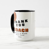 Mug Ballon de Basket Merci Coach (Devant gauche)