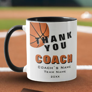 Mug Ballon de Basket Merci Coach 