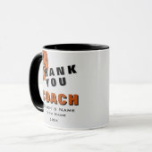 Mug Ballon de Basket Merci Coach (Devant gauche)