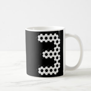 Mug Ballon de foot numéro 3 motif garçons enfants 3 an