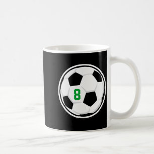 Mug Ballon de Football Blanc Noir Vert Enfants Équipe