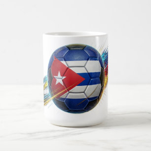 Mug Ballon de Football Cuba   Prêt pour le Stade   Équ