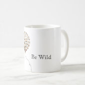 Mug Ballon imprimé léopard Sois Sauvage (Devant droit)