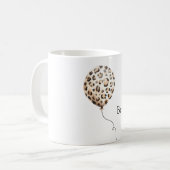 Mug Ballon imprimé léopard Sois Sauvage (Devant gauche)