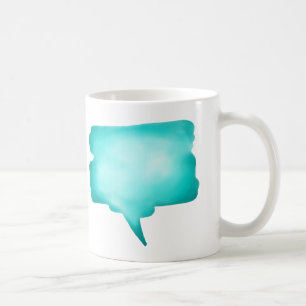 Mug Ballon pour aquarelle bleu-clair de la parole