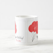 Mug Ballon rose de 40e anniversaire (Centre)