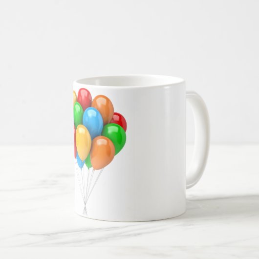 Mug Ballons 3D (Devant droit)