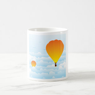 Mug Ballons À Air Chaud Dans Les Nuages