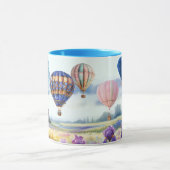 Mug Ballons à air chaud sur le champ Pittoresque Iris (Centre)