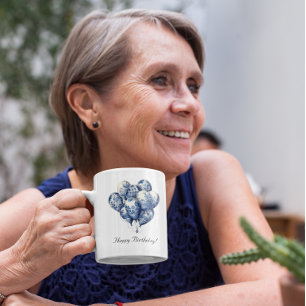 Mug Ballons bleus Delft personnalisable