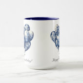 Mug Ballons bleus Delft personnalisable (Centre)