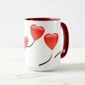 Mug Ballons cardiaques (Devant droit)
