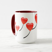 Mug Ballons cardiaques (Devant gauche)