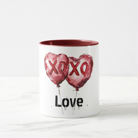 Mug Ballons cardiaques Red XOXO (Centre)