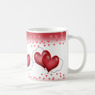 Mug Ballons Coeurs Avec Petits Coeurs